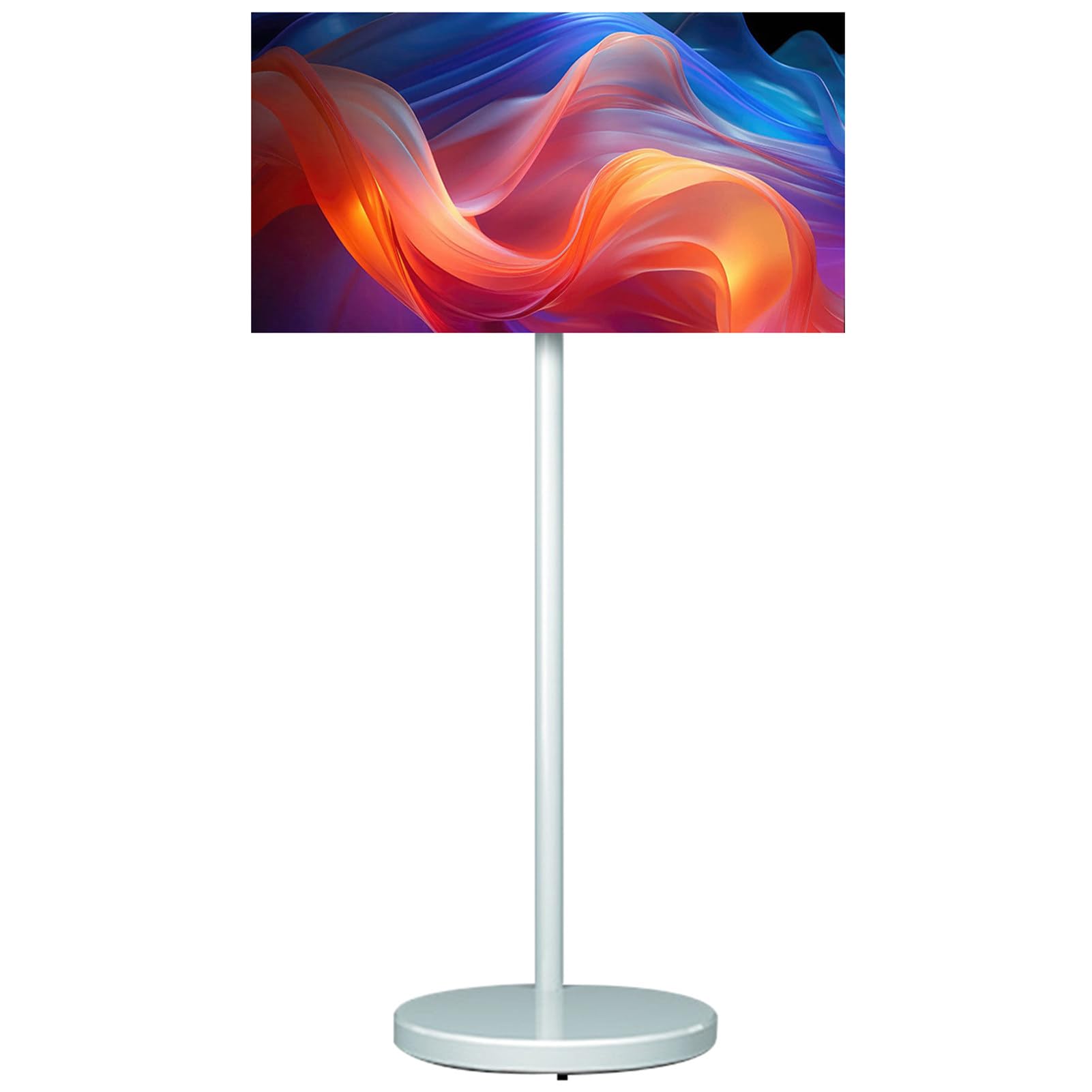 Televisor Portátil 24 Pulgadas, Television Portatil con Ruedas 8 GB de RAM + 128 GB de Almacenamiento, Duplicación de Pantalla Portatil TV para Sala, Cocina, Dormitorio, Balcón, Jardín