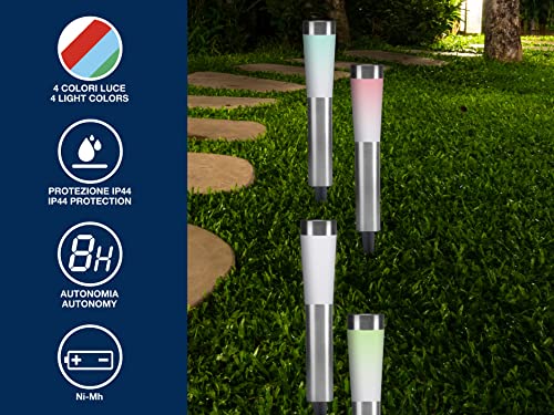 BEPER P207OUT002 Solar Garden Lights Outdoor, 1 Piece - Garden Solar Lights Outdoor, IP44 Protection, 22 in - Image 2