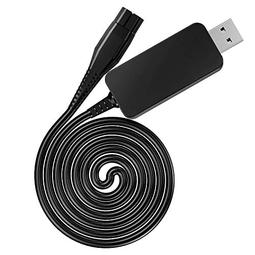 HCJYC 8V USB Shaver Charger for Philips Norelco One Blade Charger QP2530 QP2630, Replace of QP2530/30 QP2630/30 Philips Oneblade Razor Shaver Charger, Replacement for Philips HQ850 Power Cord