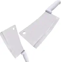 Cutelo Profissional com Lamina de Açougueiro para Cortar Carnes Aves Peixes Ossos Juntas de Aço Inox