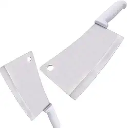 Cutelo Profissional com Lamina de Açougueiro para Cortar Carnes Aves Peixes Ossos Juntas de Aço Inox