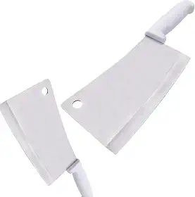 Cutelo Profissional com Lamina de Açougueiro para Cortar Carnes Aves Peixes Ossos Juntas de Aço Inox