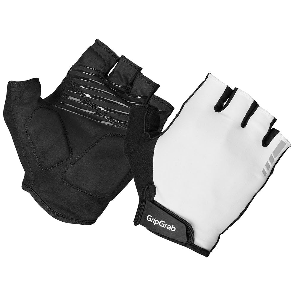 GripGrab Guantes de Ciclismo Ride de Verano - Gravel & Road Bike Guantes | Guantes de dedo corto con acolchado contra el entumecimiento, cierre de , palma de microfibra y pulgar de rizo