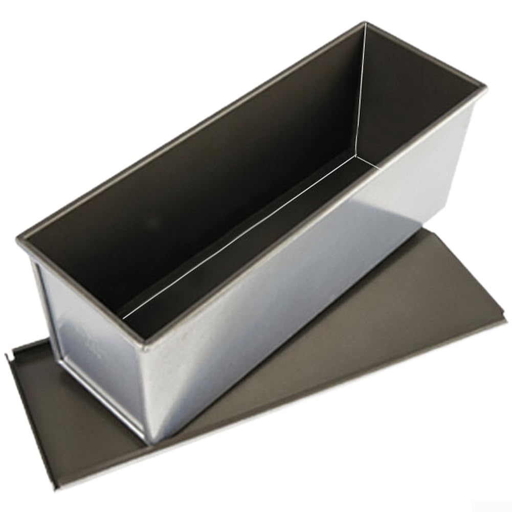 Stampo per pane toast rivestito nero con coperchio (900 g)