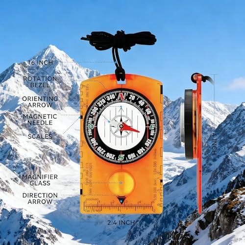 Brújula para Navegación al Aire Libre miniatura 2