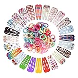Gran cantidad y muchos colores: el accesorio para el cabello para niña contiene 600 lazos para el cabello, 48 pinzas, 100 aros para toallas, hay 10 tipos de lazos para el cabello en total, que pueden satisfacer sus necesidades diarias, no hay necesidad de preocuparse por el pérdida frecuente de su hija. cintas para el pelo. Práctico y hermoso.