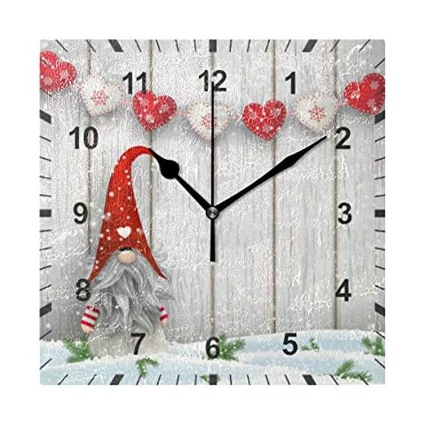 Reloj de pared cuadrado silencioso sin tictac ISAOA Cover