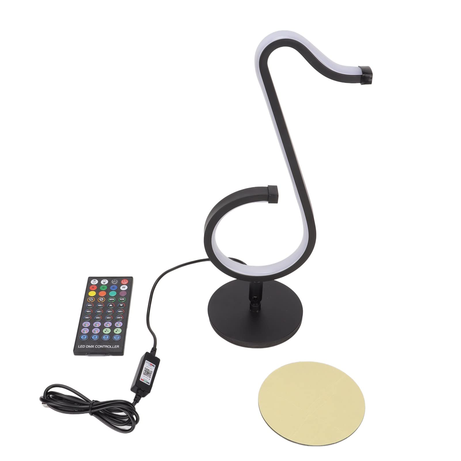 Uwaga Lampa na biurko Lampa ścienna, podstawa obrotowa o 180 stopni, aplikacja mobilna Smart Control, kolorowa fajna lampa biurkowa do dekoracji ścian biurka Działa z Androidem 4.4 i OS X 11.0 i nowsz