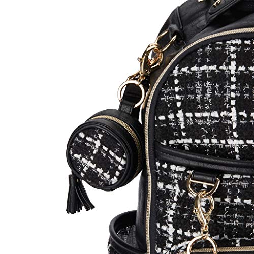 Image of Itzy Ritzy Pacifier Holder Case with Clip - Pacifier Case Includes Clasp to Easily Attach to a Diaper Bag or Purse, Measures 2.5 inch in Diameter and Holds 2 Pacifiers (Kelly)