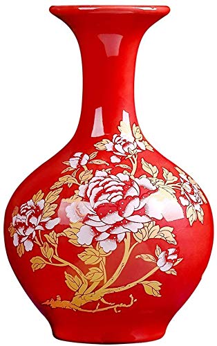 Vase rouge artisanat d'art en céramique MU une pièce de caractère pour votre intérieur