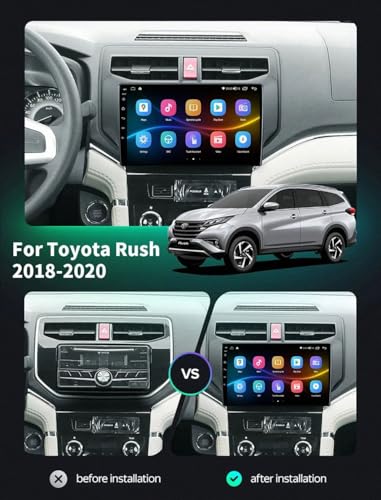 Radio 2 DIN para Toyota Rush con Carplay y Android Auto inalámbrico 2
