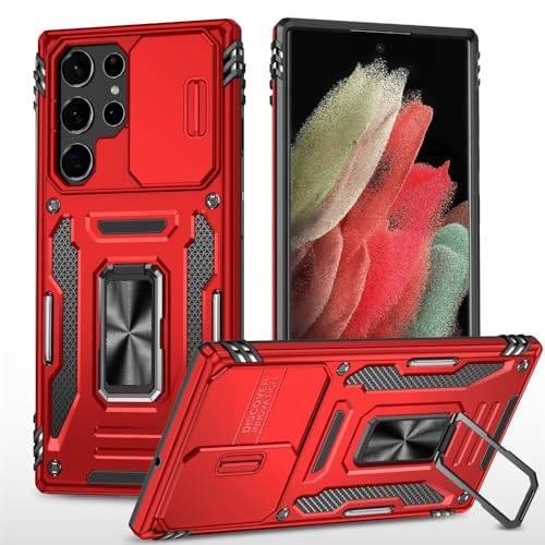 Coque antichoc Samsung S22 Plus rouge pour sécuriser vos photos en randonnée et voyage