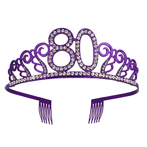 Homoyoyo Diadema de Cumpleaños Elegante con Diseño para Decoración de Pasteles y Accesorios de Cabello para Mujeres y Niñas