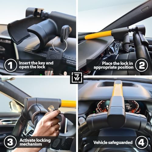 Lenkradkralle für VW T5 T6 T6.1 California Multivan Transporter T7 Diebstahlsicherung Strapazierfähig