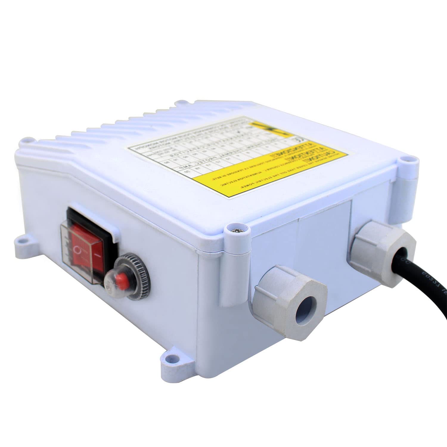 Pompa sommergibile piccola regolabile 220V Pompa sommergibile for pozzi profondi Scatola di controllo Interruttore monofase capacitivo esterno for immersioni(1100w)