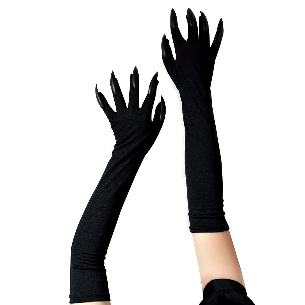 Lange Abendhandschuhe Aus Spandex – Bis Zum Ellbogen, Dehnbar, Für Karneval & Kostüme