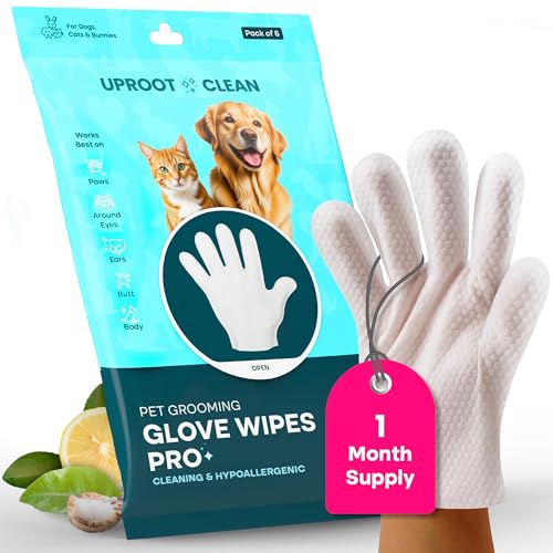 Uproot QuickClean Gloves Pro: 1 Month Supply - Extra-Thick Pet