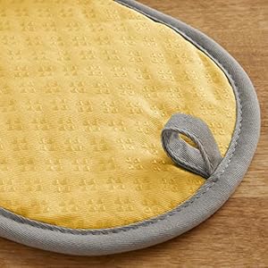 KitchenAid Asteroid Pot Holder 2-Pack Set, Buttercup Yellow, 6.5"x10" KitchenAid Asteroid Pot Holder 2 Pack Set Buttercup Yellow 65×10