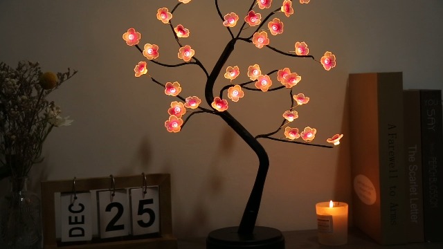 Amazon.com: Meonua Cherry Blossom Tree Lamp, 18inch 36 Led Bonsai