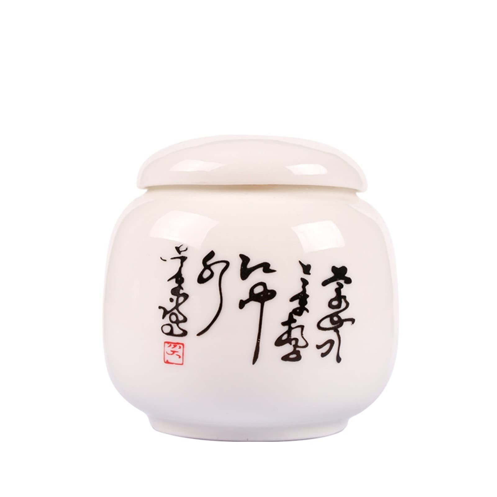 Tea Tin Ceramic Kitchen Tea Box Sealed Tea Caddies Containers Travel Storage Box Spice jar Powder Coffee candy Jar Tea Storage/Tea Canister (Color : 02)