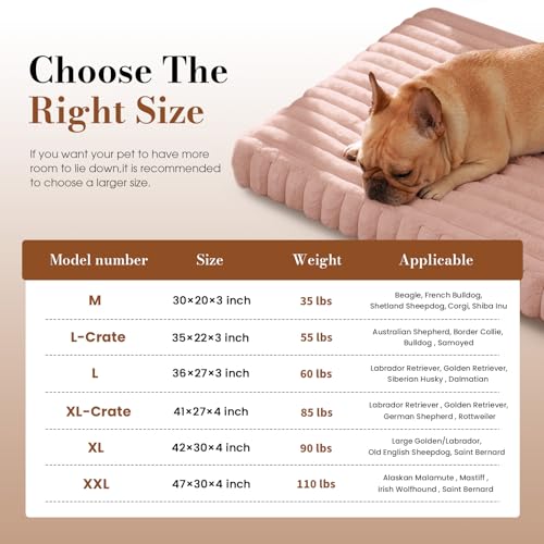Image of Dog Beds for Extra Large Sized Dog, Orthopedic Pet Bed with Waterproof Lining, Soft Short Plush Surface & Egg Crate Foam, Machine Washable Pet Mat with Removable Cover & Anti Slip Bottom