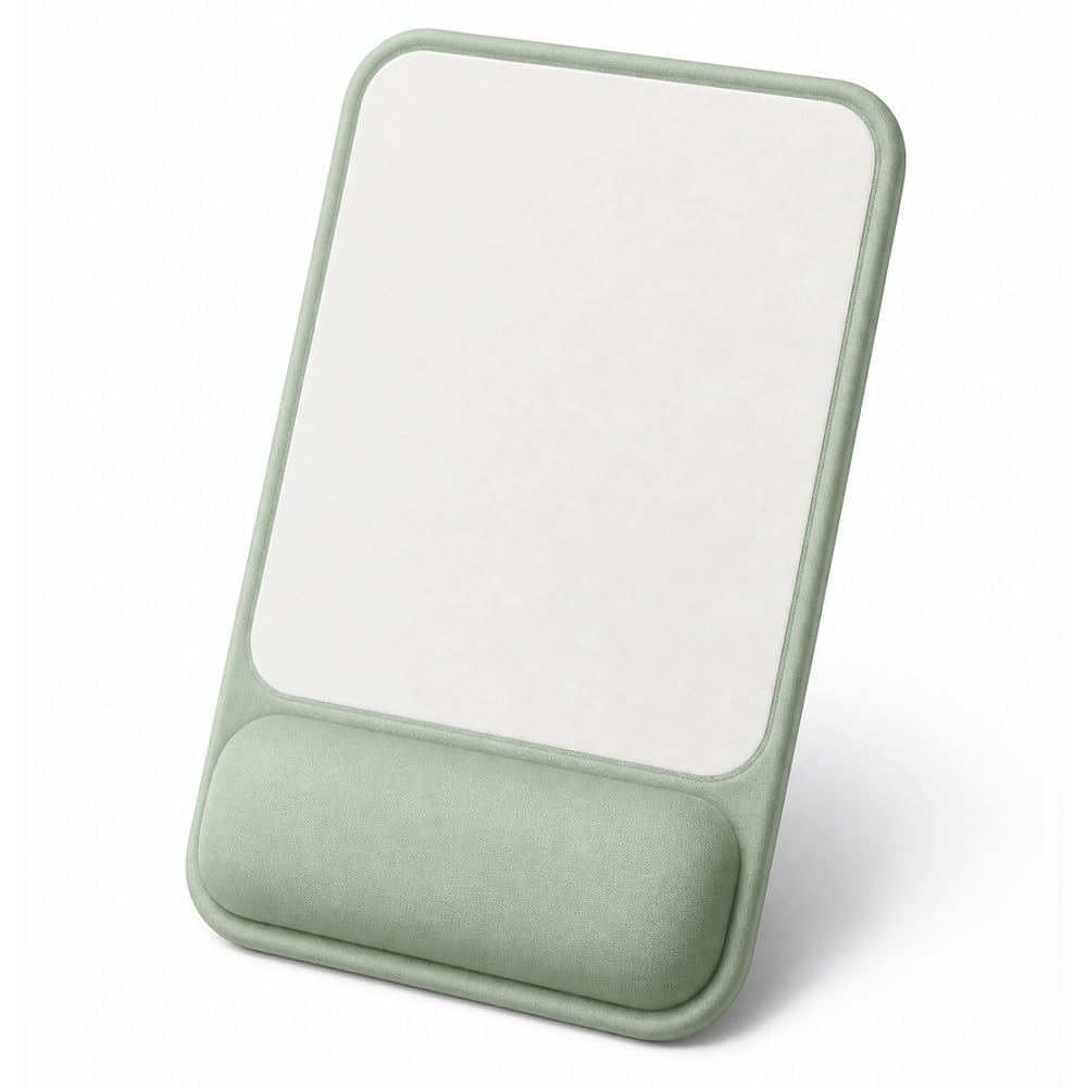 ErgoComfort, Tappetino per mouse in gel con poggiapolsi, tappetino ergonomico per mouse con supporto per il polso, tappetino da scrivania Ergo, base antiscivolo, superficie liscia, per computer