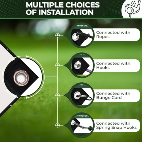 Golf Simulator Impact Screen con ojales y cuerdas miniatura 4