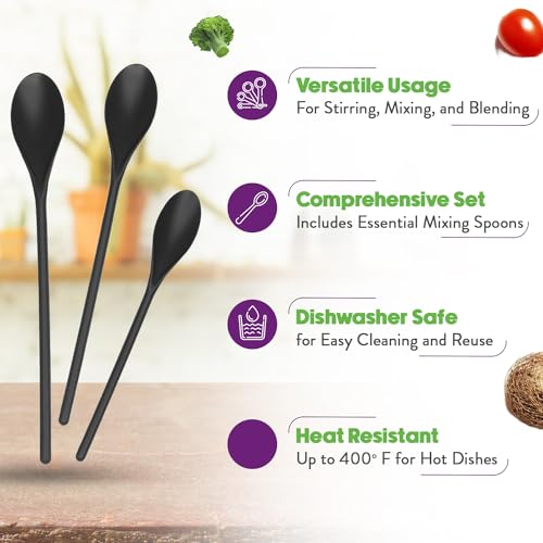 Crisp TCR70076 3 Piece Poly Mixing Spoon Set thumb #3