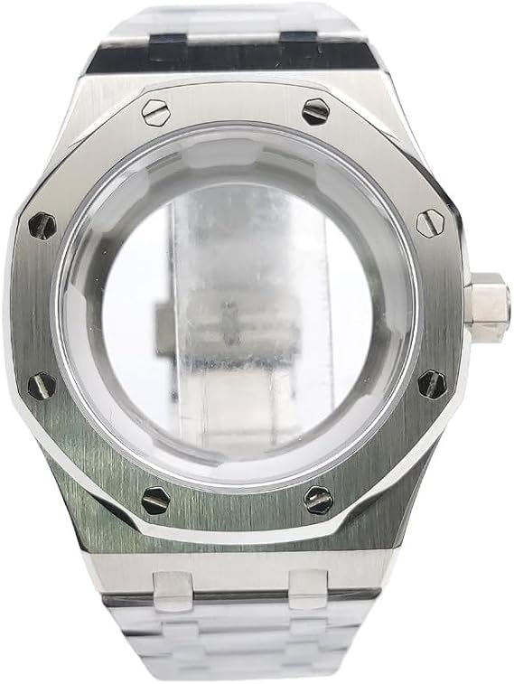 42mm Octagonal Watch Case & Bracelet, Fits NH35 NH36 Movement 31.8mm Dial, Sport Watch Modification Kit for Audemars Piguet Royal Oak