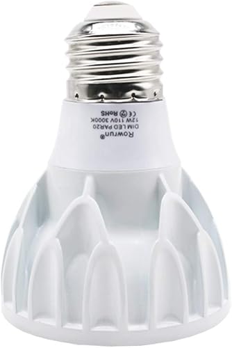 Miniatura 9 de PAR20 - Bombilla de inundación estrecha de 12 W, E26, regulable, ángulo de haz de 24 grados, 100 W, halógeno, blanco cálido, 3000 K, paquete de 2