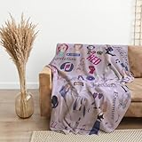 Throw Blanket Singer Super Soft Flannel Fashion Innovative Printed Throw Music Fans Party Birthday Warm Bedroom Decorations for Couch Sofa Chair All Season（40 * 50in