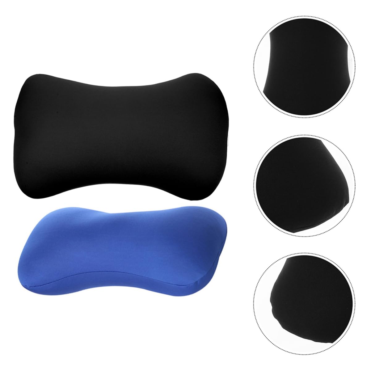 Happyyami 4piezas Almohadas De Viaje Almohadas Cervicales Ergonómicas Accesorio De Descanso para Oficina y Automóvil Soporte Ligero y Portátil Alivio De Fatiga Cervical