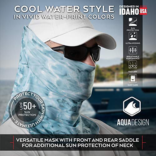 Aqua Design Sun Wind Mask for Men Size Adjustable XS2XL UPF 50+ Half