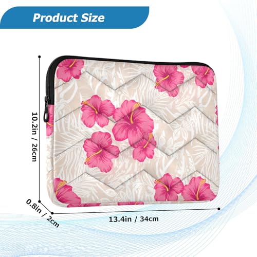 Funda para laptop Hibiscus de 13-14 pulgadas, resistente y ligera miniatura 2