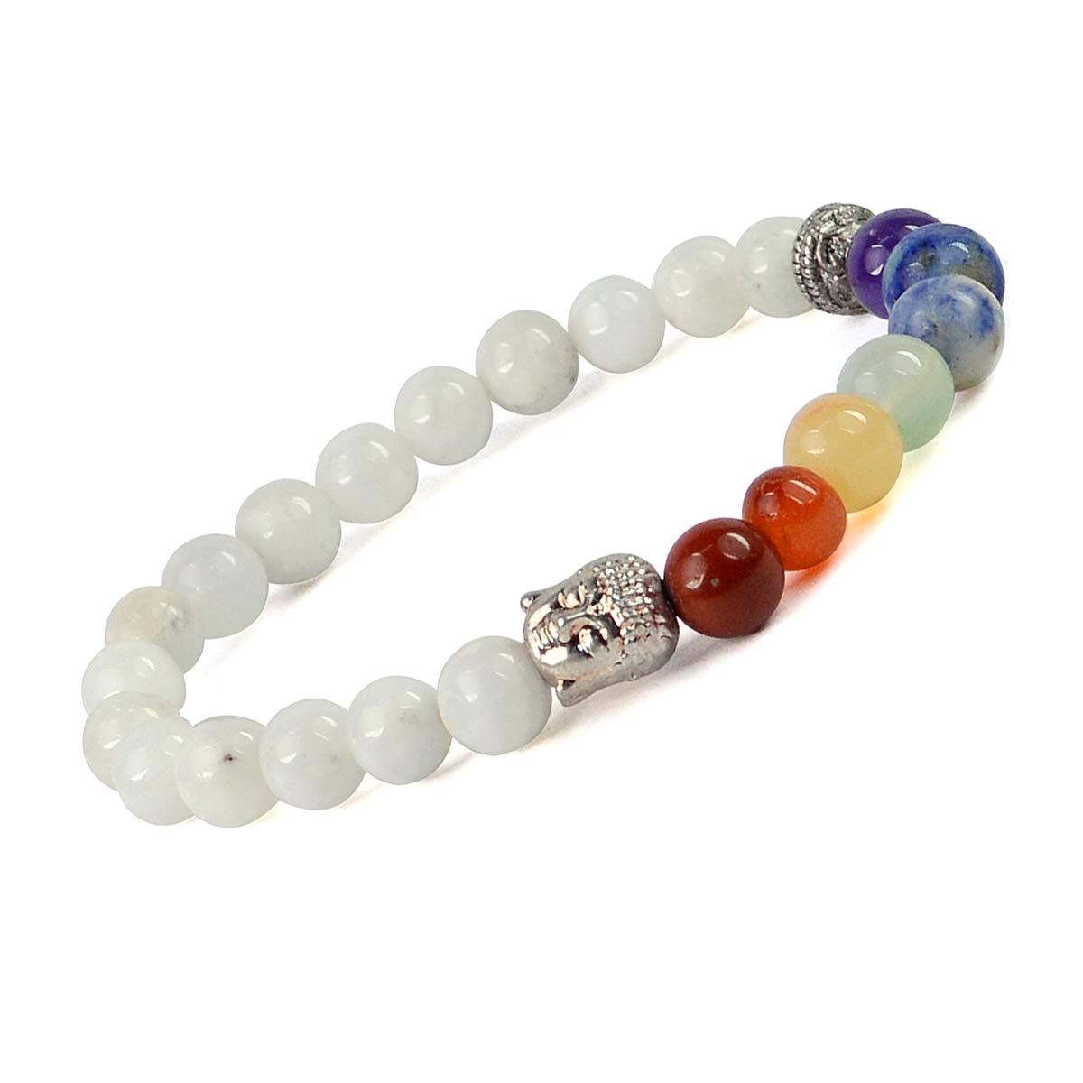 Reiki Crystal Products Rainbow Moonstone Reiki Healing Bracelet for Unisex Adult (Multicolour) (B08V8H57RL) Amazon Price History, Amazon Price Tracker