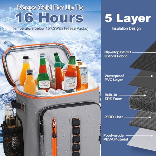 SUNUP 35-Can All-Day Comfort Cooler Backpack