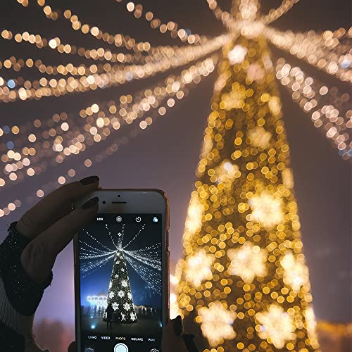 Künstlicher Weihnachtsbaum, weiß, hohe Qualität, mit Metallsockel, für Haus, Büro, Partydekoration, mit 230 Zweigen, einfache Montage, Scharniere Cover