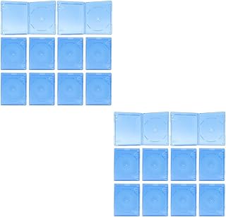 LIFKOME Organizador 20 Peças Caixa De Disco De CD Capas De CD Transparente Capas Portáteis Capas De CD Único s De Dvd Portáteis Capas De CD Suprimentos De Armazenamento De CD Transparente