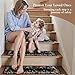 OJIA Floral Stair Treads Non-Slip Carpet Stair Treads for Wooden Steps Indoor 15PCS 30