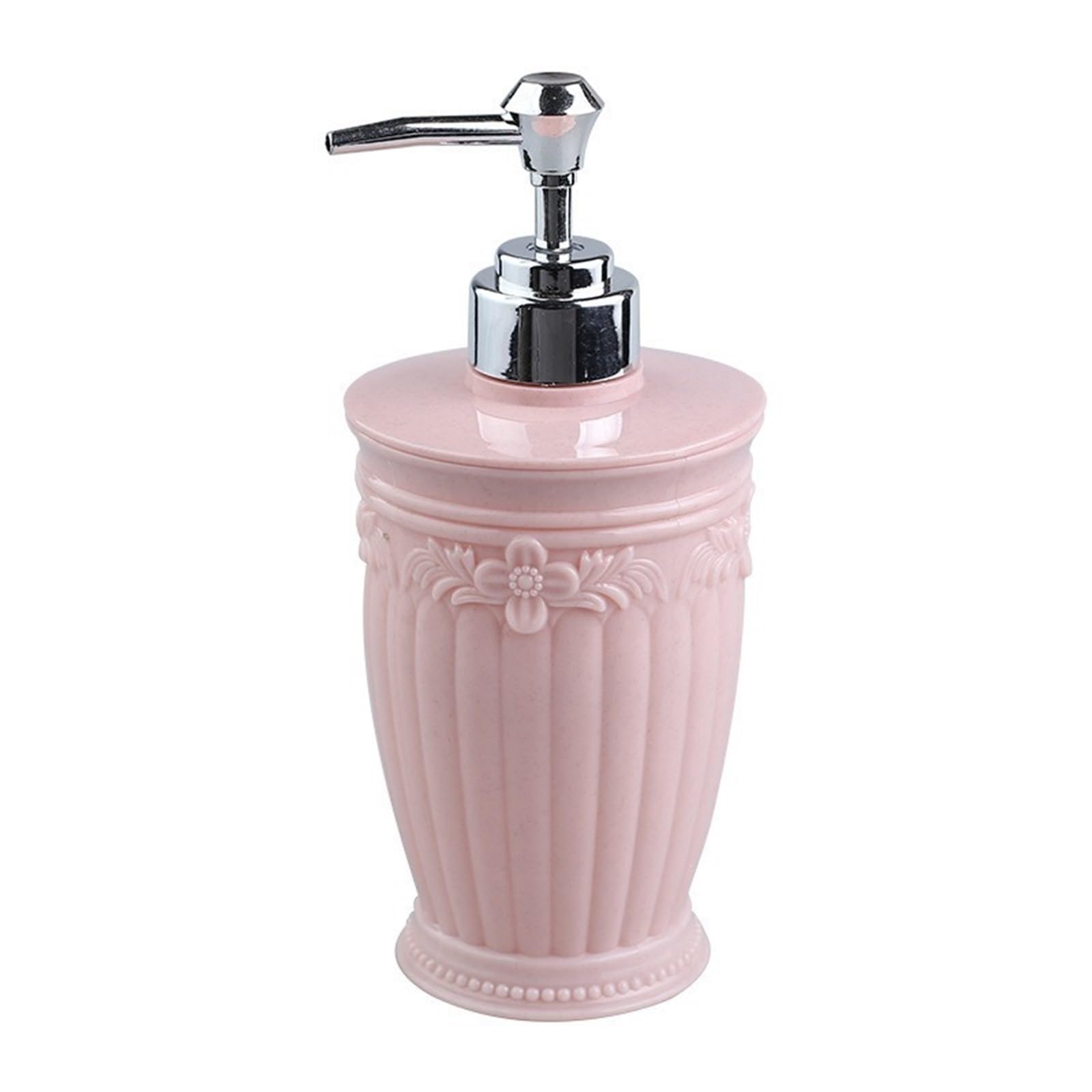 Hand Fashion Soap Dispenser For Bathroom Dish Countertop Lotion Dish for Bathroom(Pink,A)
