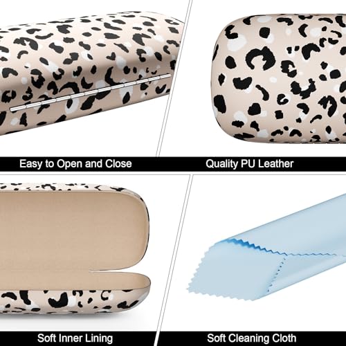 Image of Eyeglasses Case, Hard Shell Protective Case for Glasses, Unisex for Women Men