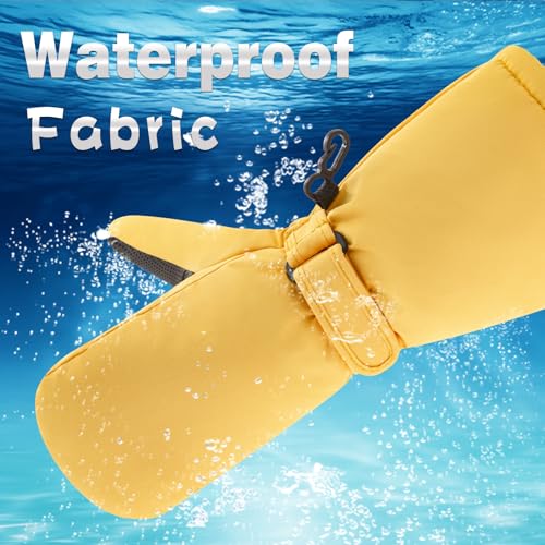 Image of BAVST Winter Kids Waterproof Gloves for Boys Girls Snow Ski Toddler Baby Mittens Outdoor for Infant Teens 1-5T