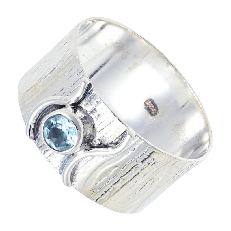 Bague en argent 925 et pierre précieuse pour homme et femme TSR114