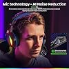 Fachixy FC100 Gaming Headset för PS4, PS5, PC, Xbox, Nintendo Switch, hörlurar med kabel och RGB-ljus, Stereo Surround-hörlurar med mikrofon, brusreducerande Gamer-hörlurar (BLÅ) #2