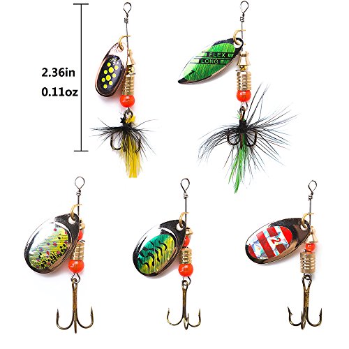 Kingforest 10Pcs Fishing Lures Spinnerbait thumb #2