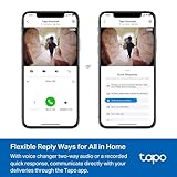 Tapo D235 2K 5MP Doorbell Camera Wireless 180°DFOV Ultra-Wide Video Doorbell Wireless or Wired,Battery 210 Day,Ring Chime Included,Head-to-Toe View IP66,TP-Link Free AI Detection,Alexa,No Monthly Fee - Image 9