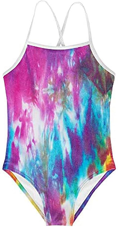 Tie dye bathing suit