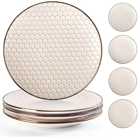 Gooditour Ceramic Salad Plates Set Cover