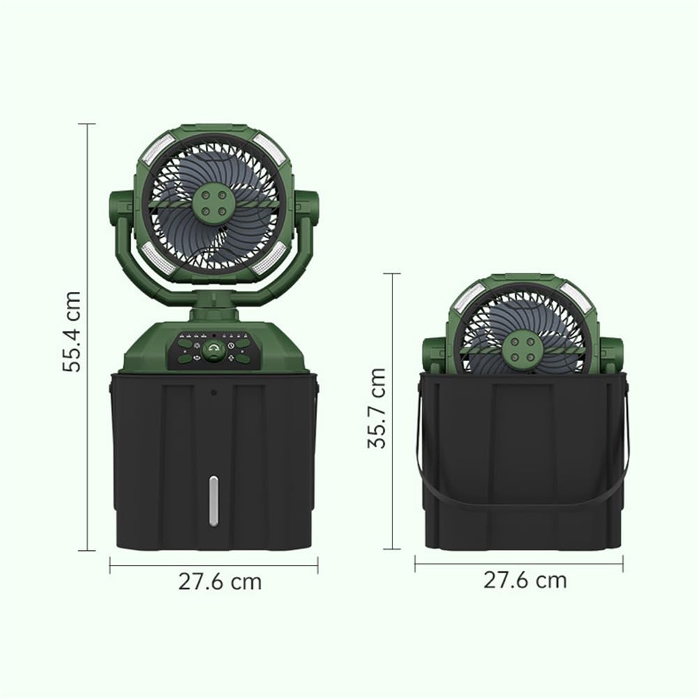Amazon | ポータブル屋外ミストファン、20000mAhバッテリー、6L水