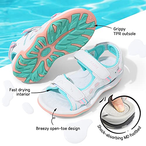 Image of DREAM PAIRS Boys Girls Sandals Kids Athletic Summer Sports Water Shoes for Toddler /Little Kid /Big Kid